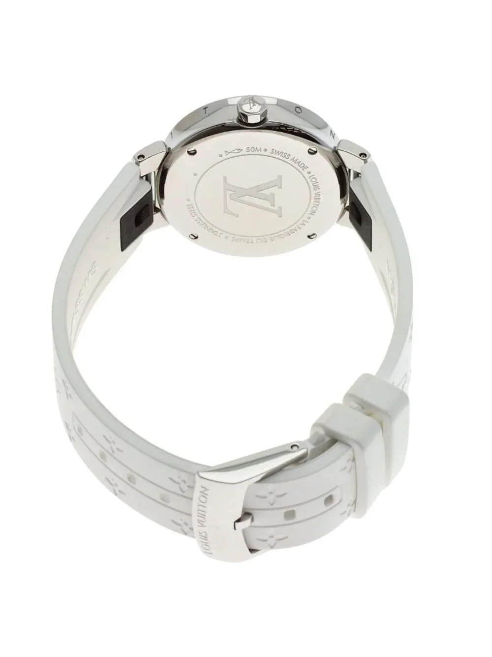 Louis Vuitton Tambour Moon Star PM Watch SS Rubber